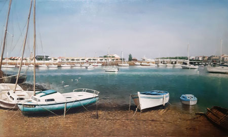 2216-T3 | 90cm x 60cm | bateaux sur terre 